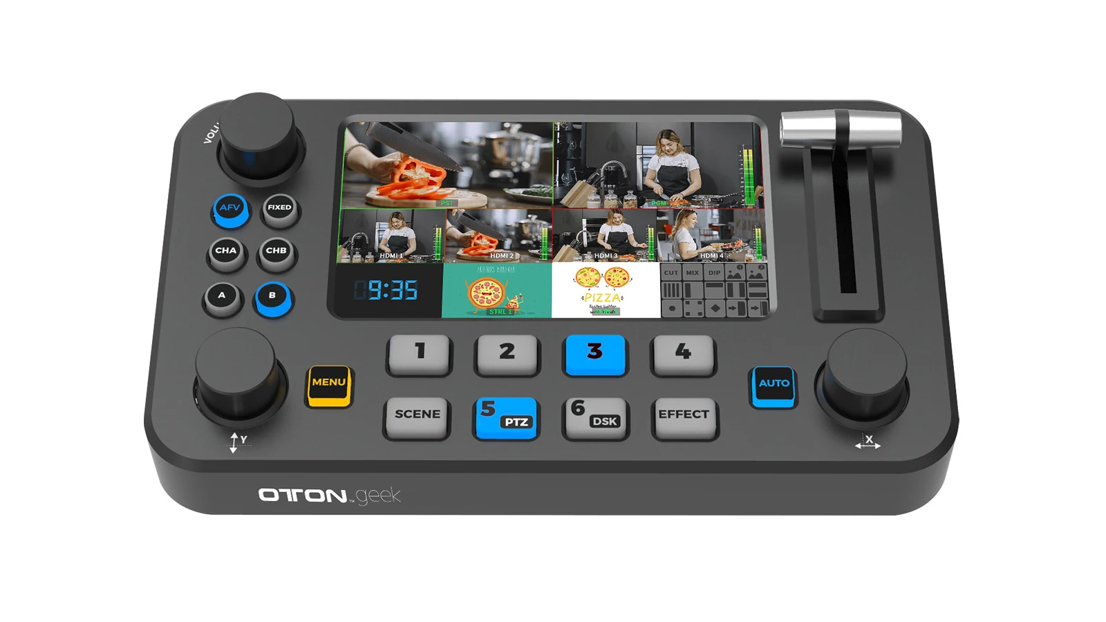 

Oton Geek S04M 4 Channel HD-MI Video Mixer Switcher for Live Streaming