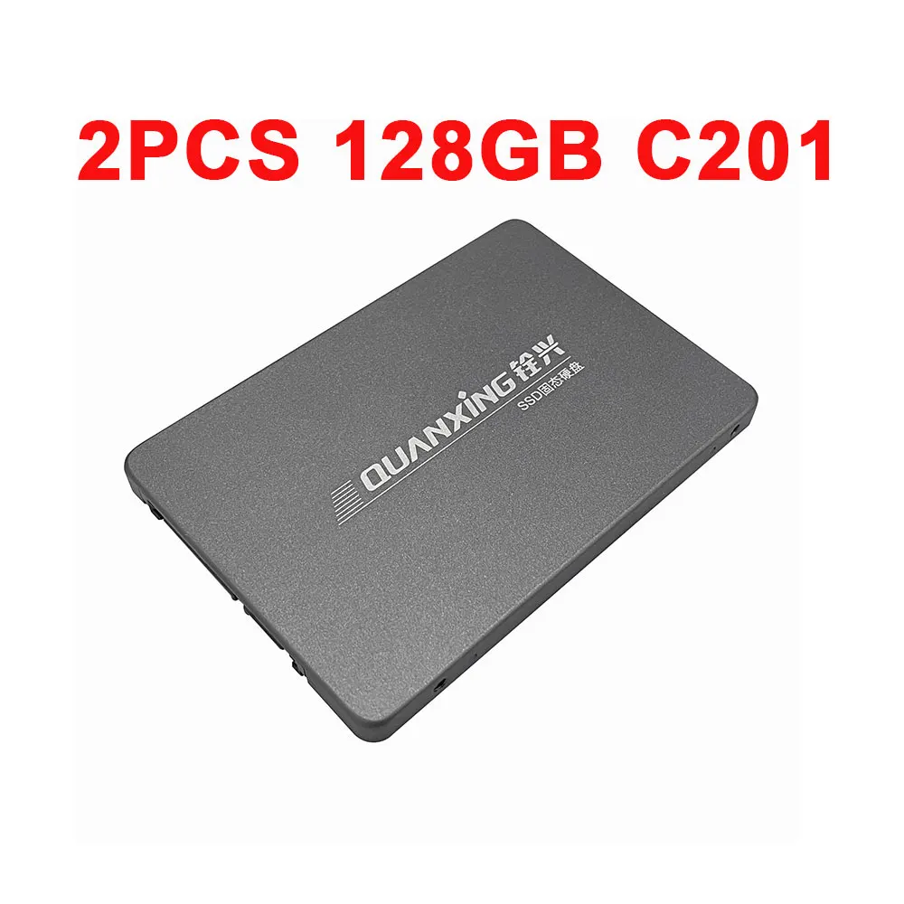 

QUANXING C201 2PCS 128GB SSD solid state hard drive 2.5 inch SATA3.0 interface C201 series notebook desktop upgrade SATA series