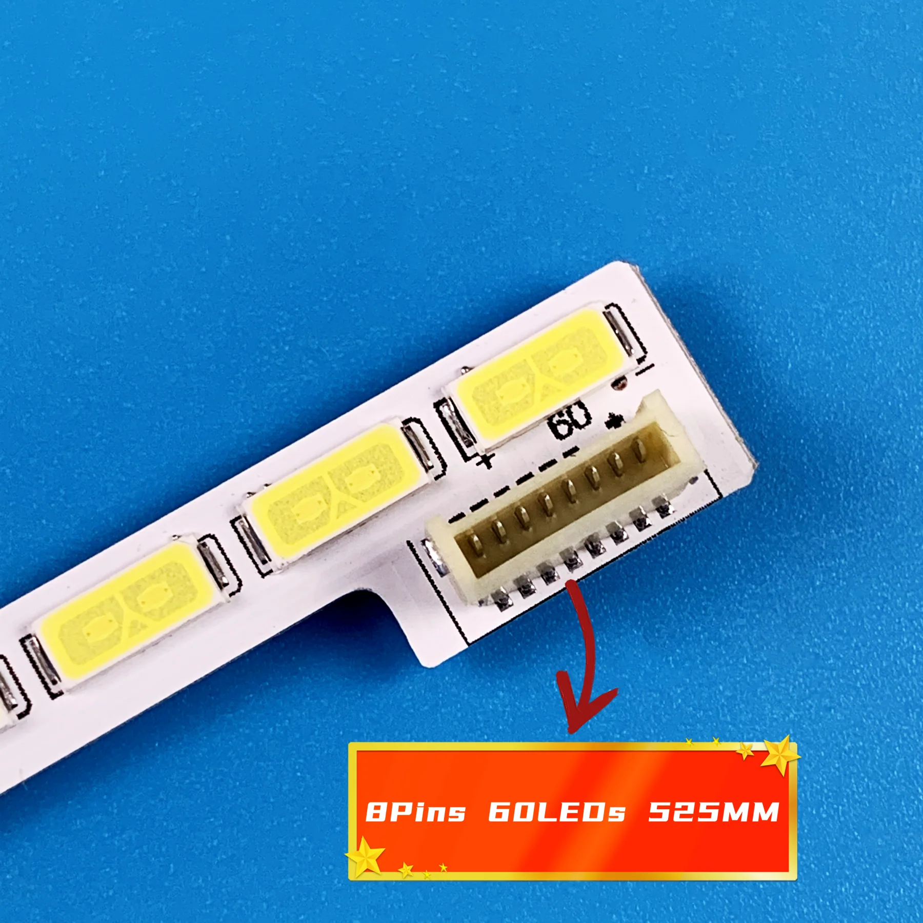 

LED backlight strip for LG 42LS570T T420HVN01.42T23.001 7030PKG 60EA Rev0.2 42LS5600 42LS560T 42LS570S 42LS575S 1pcs=60LED 525mm