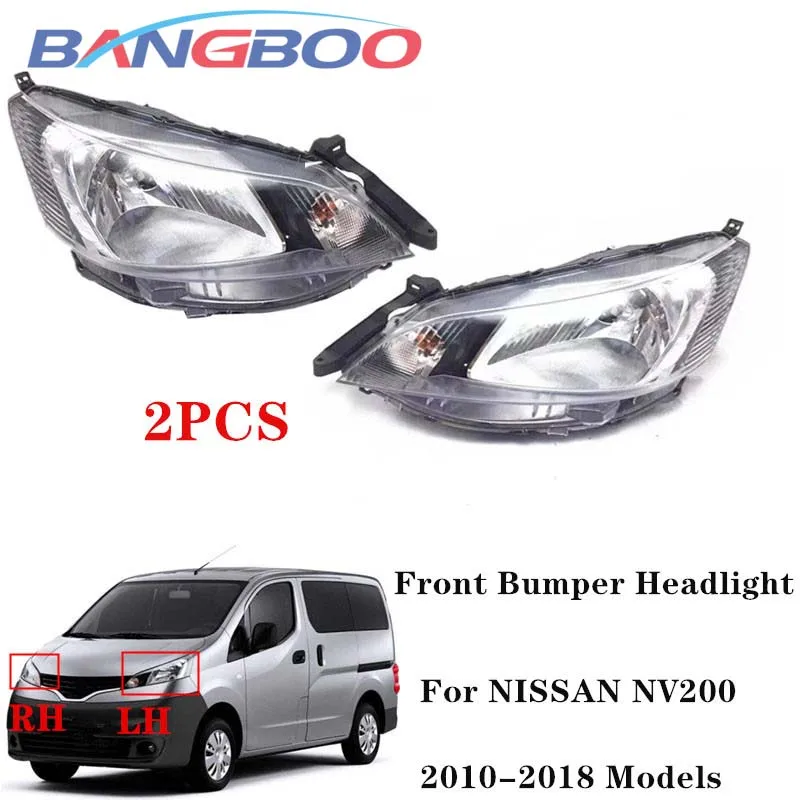 

Передняя фара левого и правого автомобиля для Nissan NV200, 2010, 2011, 2012, 2013, 2014, 2015, 2016, 2017, 2018, 2 шт.