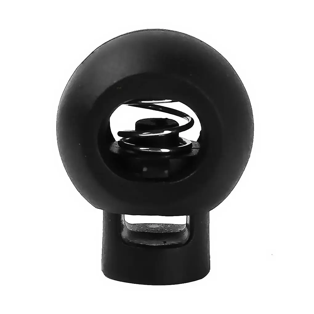 

New Round Ball Shaped Cord Locks Spring Toggles Clothes Pants Hats Hoods Plastic Rope Stoppers