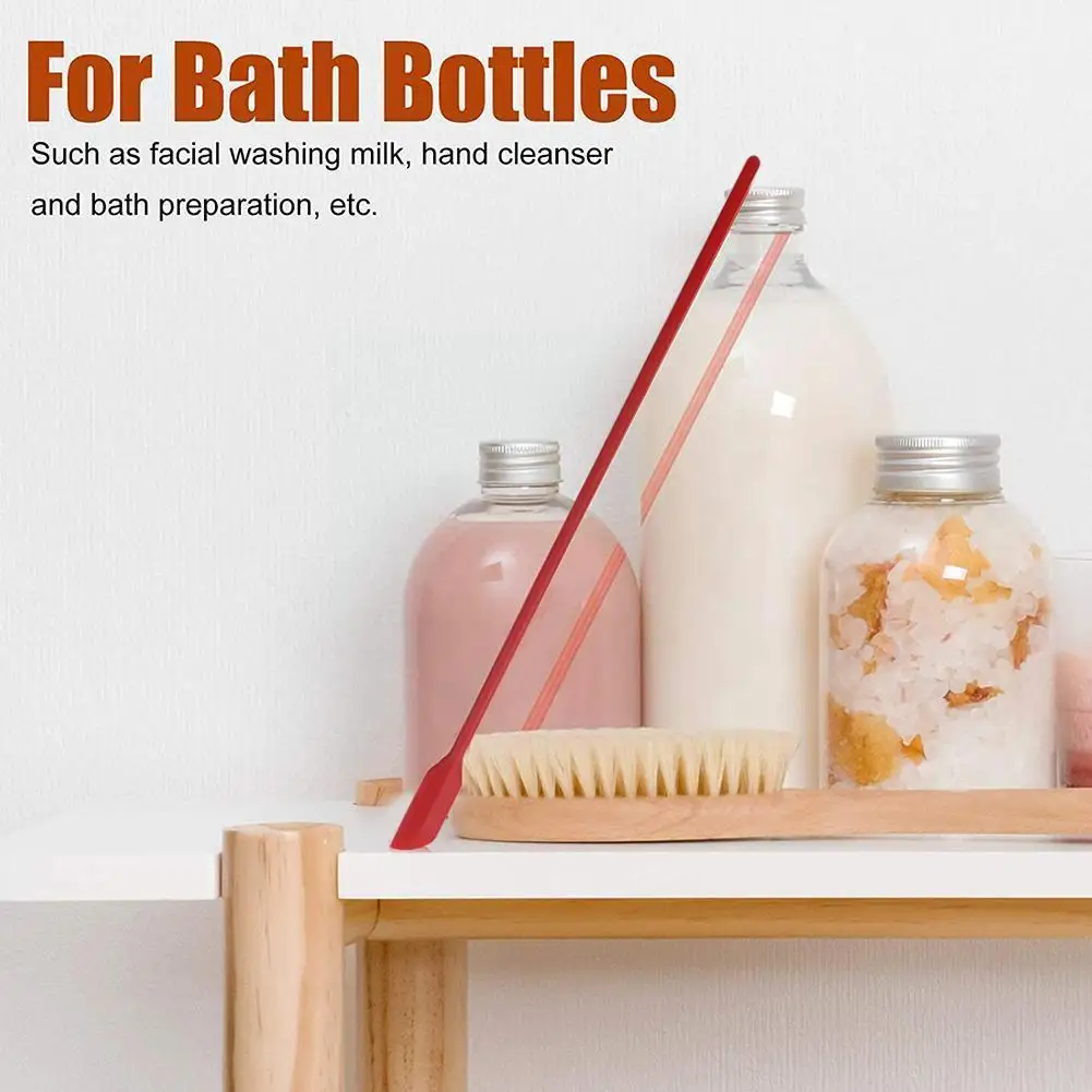 

4pcs/set Hot Sales Mini Spatula Long Cosmetic Bottle Silicone Brush Scraper Make Spatula Tool Up Non-stick U4q6