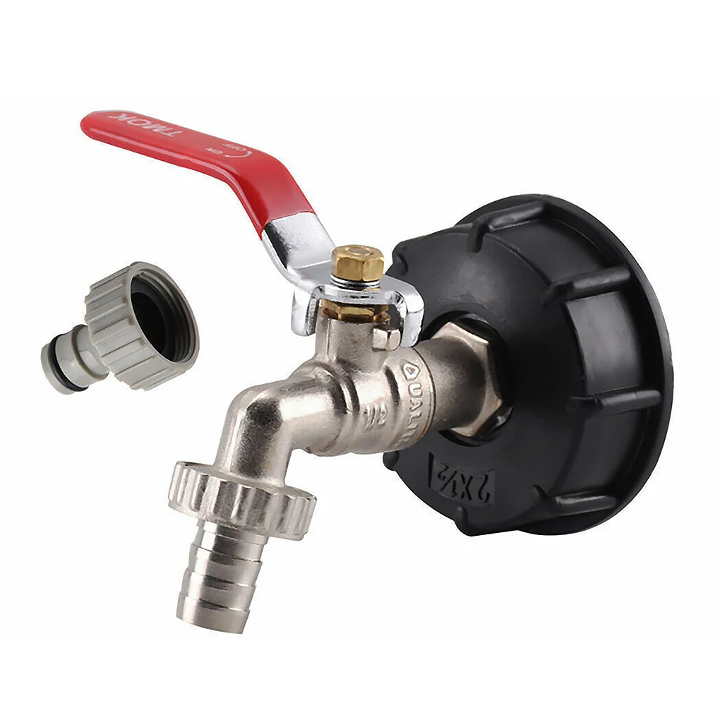 

Адаптер для резервуара Ibc 60 мм, Ton кран для бочонка, адаптер, резьбовой соединитель 1/2