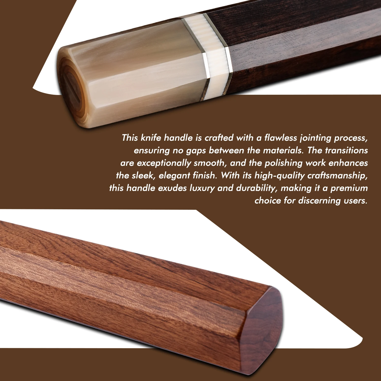 Grandsharp японский восьмиугольный материал из черного дерева и железа в пустыне