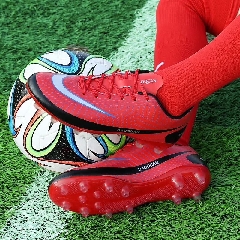 Cheap Men's Soccer Shoes Adult Kids Big Size 48 Ultralight Football Boots Men AG/TF Soccer Cleats Sneakers Unisex Football Shoes