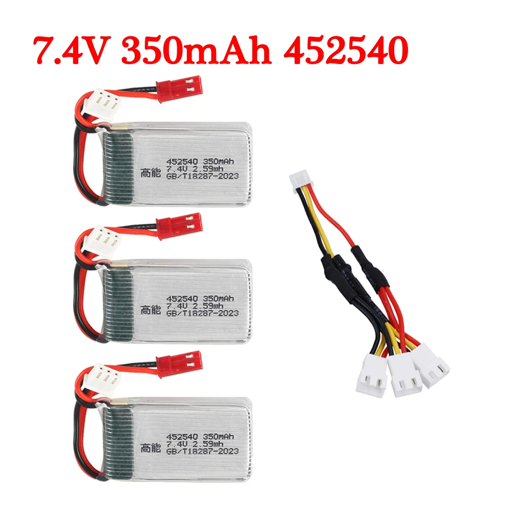 (JST plug) 7,4 V 350mAh Batteyr зарядное устройство для KINGKONG 90GT MJX X401H X402 JXD 515 515W 515V RC Мини Дрон Квадрокоптер запасная батарея