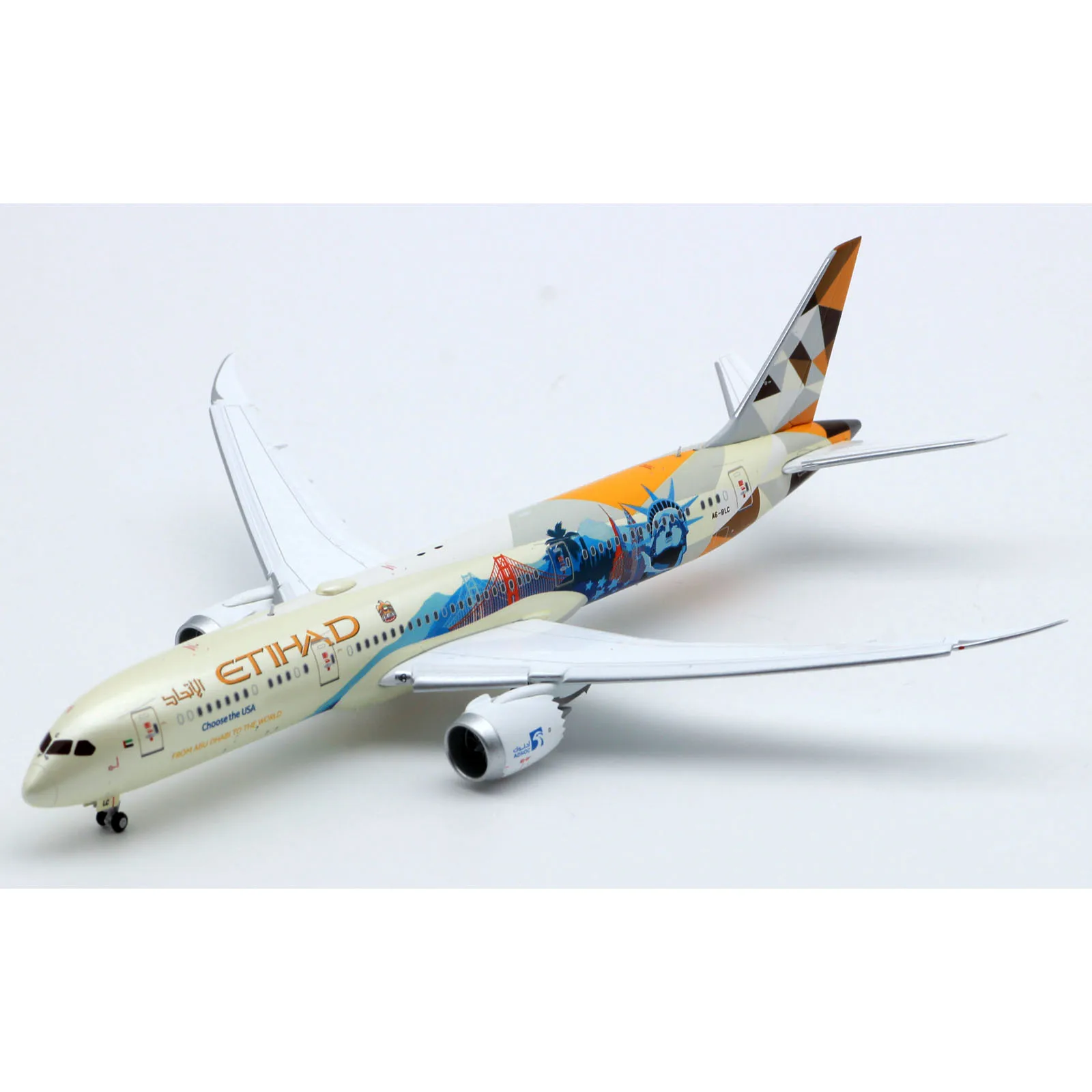 Коллекционный самолёт из сплава XX4250A подарок JC Крылья 1:400 Etihad дыхательные пути