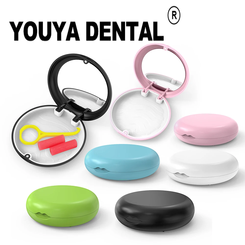 

20pcs Orthodontic Case Dental Retainer Case Denture False Bath Box Braces Boxes Mouth Guard Oral Hygiene Organizer Container