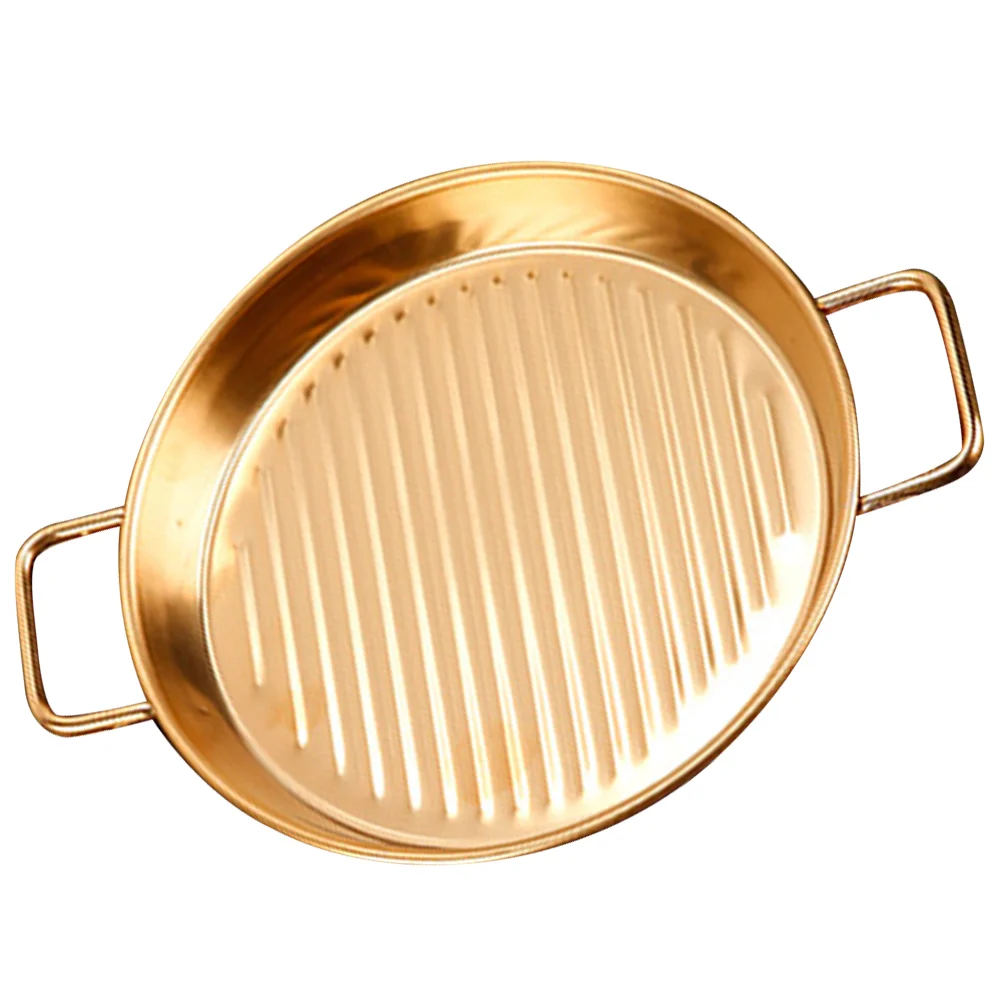 

Stainless Steel Serving Tray with Handles Metal Food Tray Metal Fried Chicken Tray