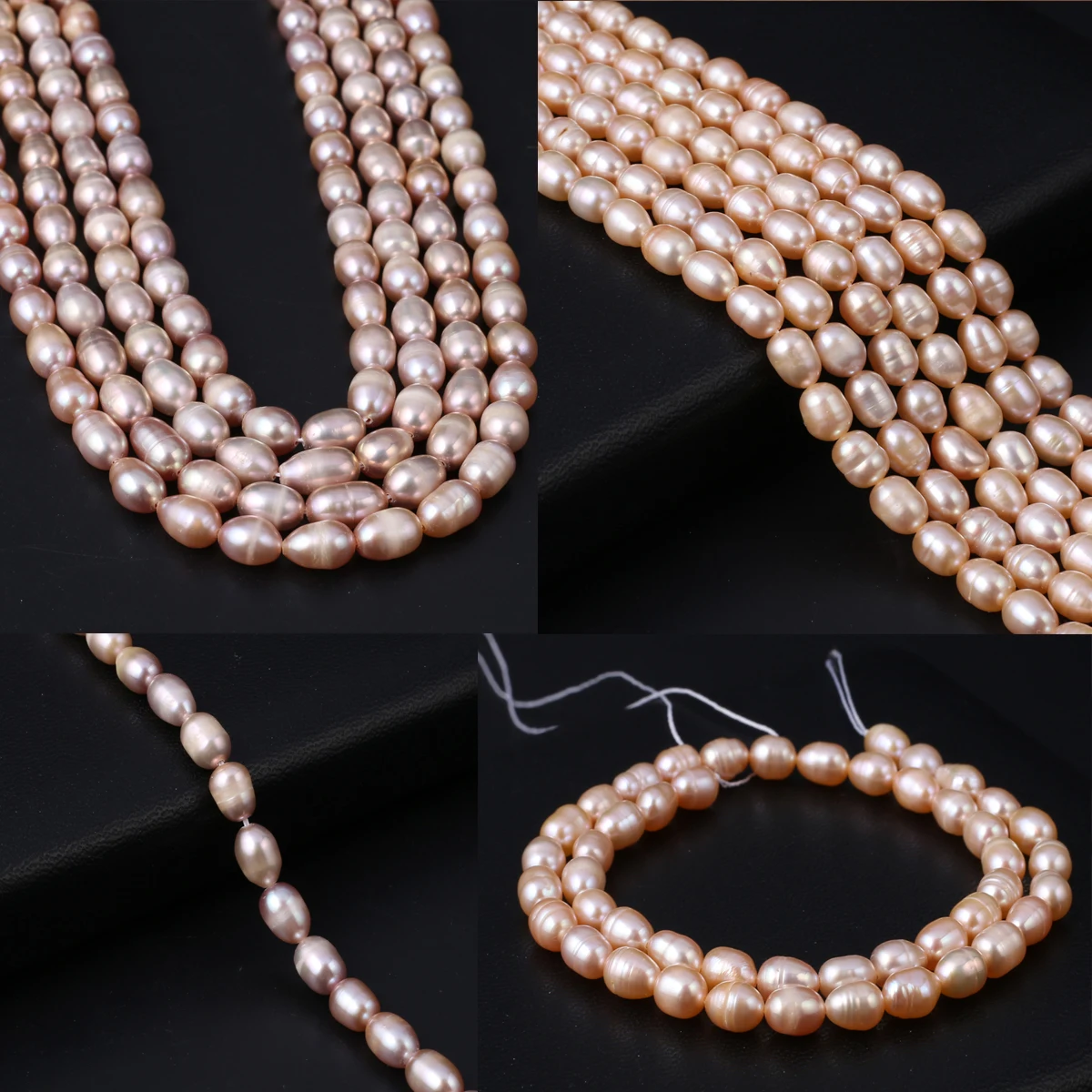 

Natural Fresh Water Pearl Orange Purple Elegant Jewelry Making Accessories Irregular Beads 5-6mm DIY Necklace Earrings Bracelet
