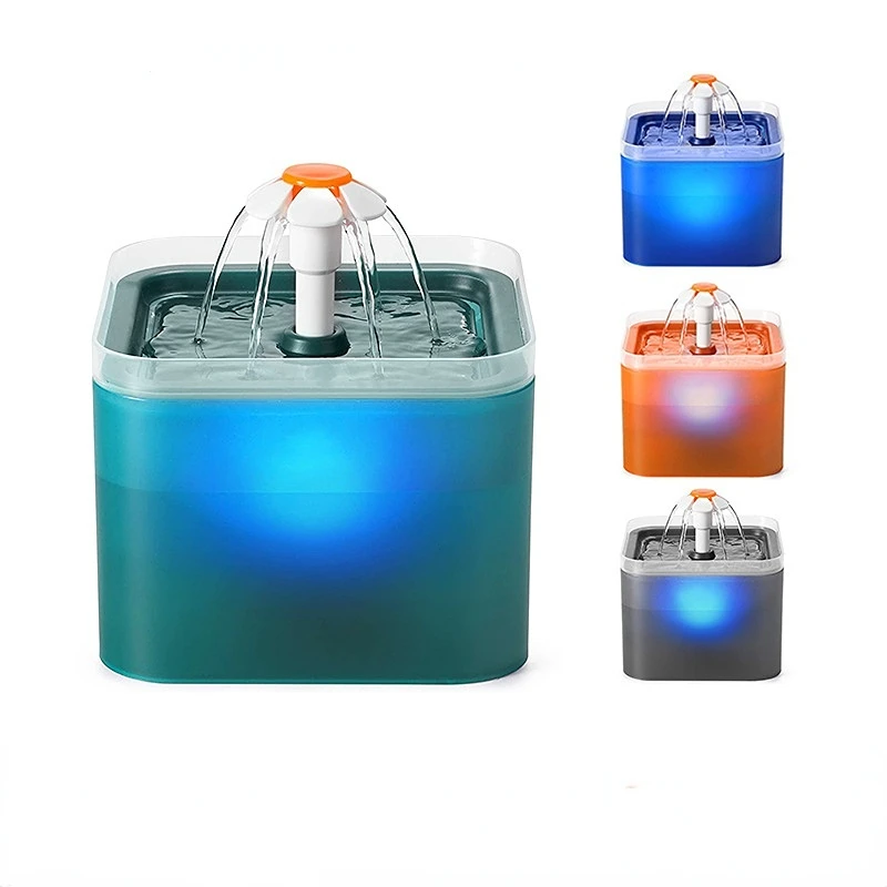 

Automatic Cat Water Fountain Filter Indoor 2L LED Drinker for Cat Water Dispenser Pet Drinking Fountain for Cats Feeder