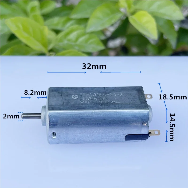 Mabuchi Mini 170 Двигатель постоянного тока 2 4 В 3 7 5 6 Высокоскоростная 18500 об/мин Щетка из