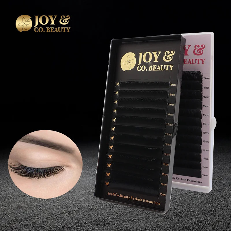 

JoyCo Single Size 0.03-0.15mm Fake Lashes Eyelashes Extension False Mink Lashes Individual Salon Makeup