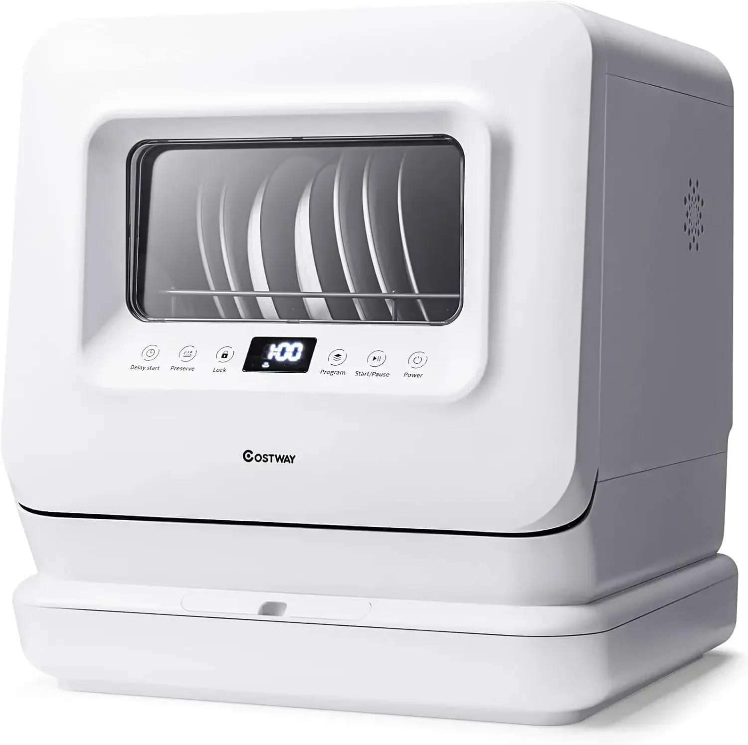 Портативная настольная посудомоечная машина COSTWAY компактная со встроенным