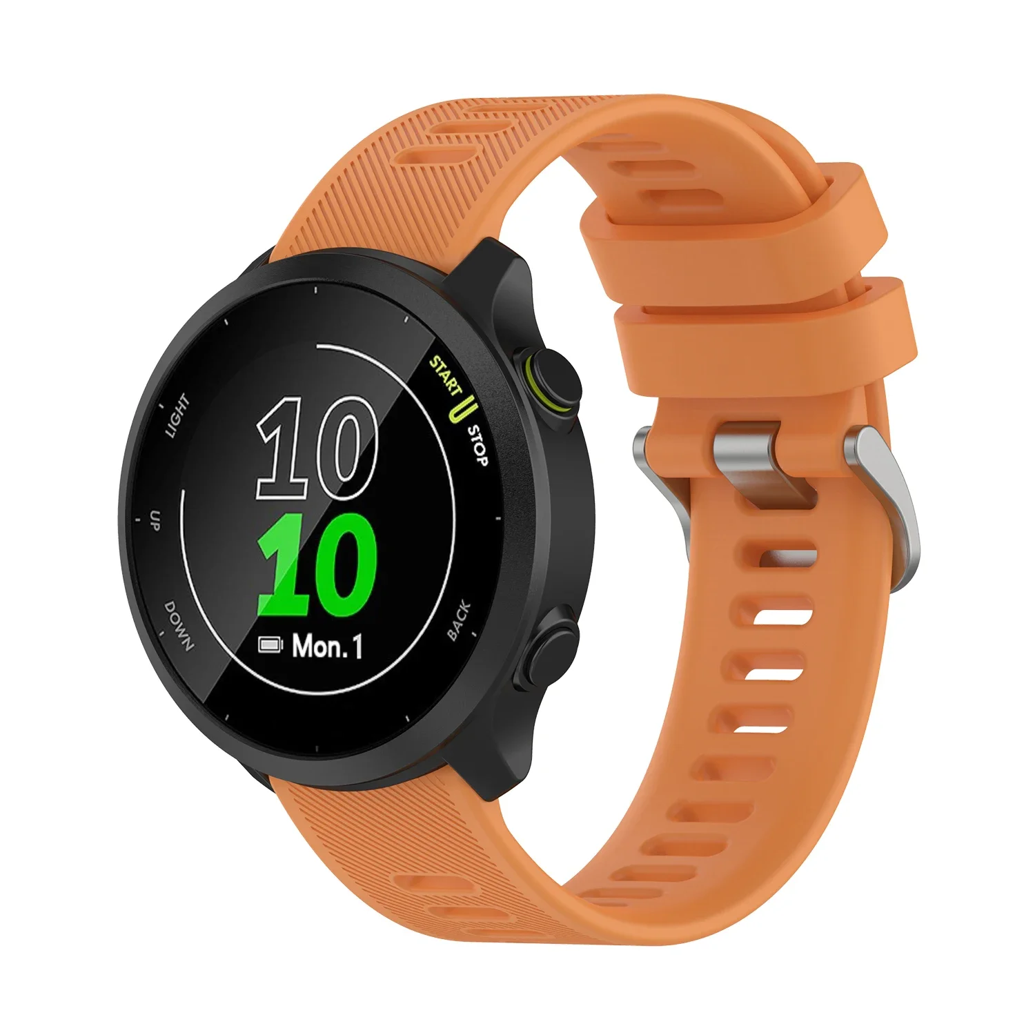 Фото Ремешок силиконовый для смарт-часов Garmin Forerunner 55 158 245 645, 20 мм №3
