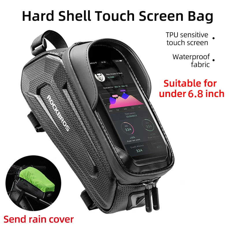 

Touch Screen Bicycle Bags Large Capactity Cycling Front Beam Bag Bike Handlebar Mobile Phone Bag Case Holder Bicycle Accessories