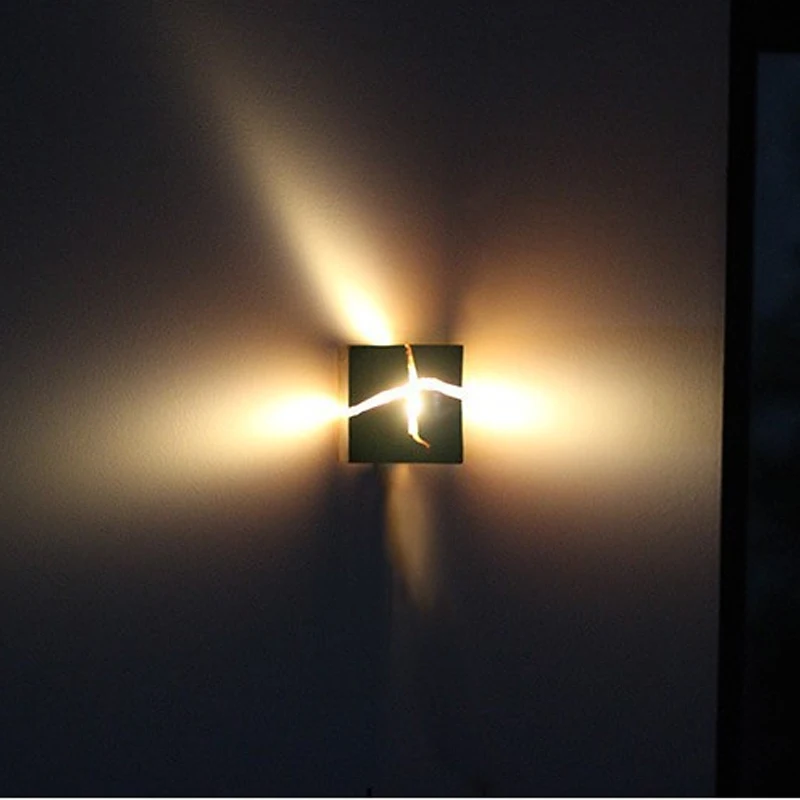 Кубическая креативная полимерная лампа из массива дерева настенные лампы ручной