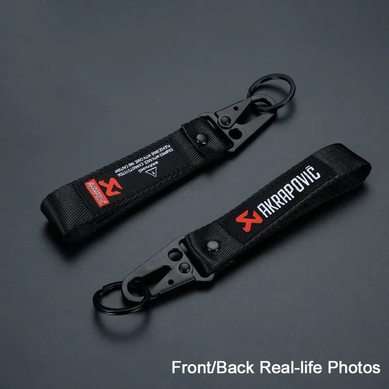 Новый двусторонний брелок Akrapovic с логотипом для мотоциклов, цепочка для ключей, кольцо для ключей (art.: 3920d85db30eb) - 3920d85db30eb