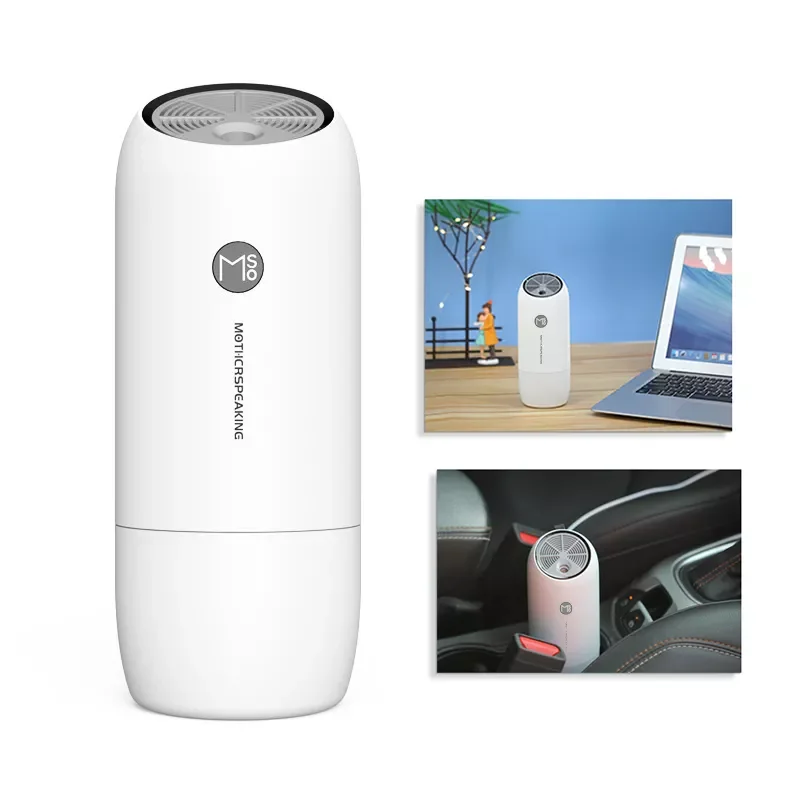 

Car And Home Use Air Purifier Mini Portable Air Humidifier USB Plug In Negative Iron Purification Low Noise Design Aromatherapy