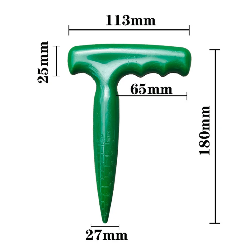 

Home Garden Hole Puncher With Scale, Manual Seedling Transplanting Seed Disseminators, Adjustable Planting Sowing Machine Tools