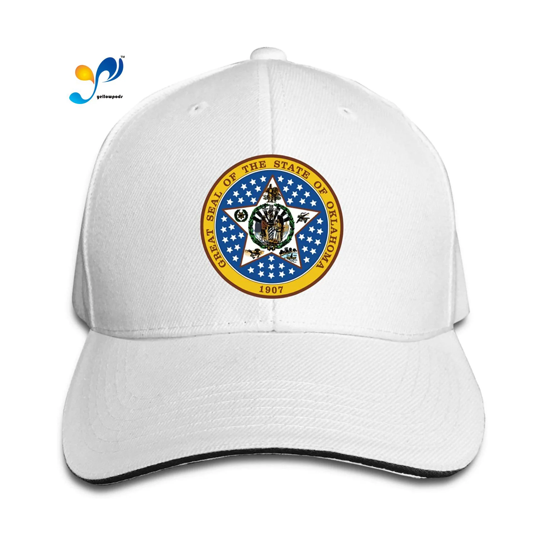 

Seal Of Oklahoma Sandwich Cap Man Womans Sun Hat Free Regulating Moto Gp Baseball Cap
