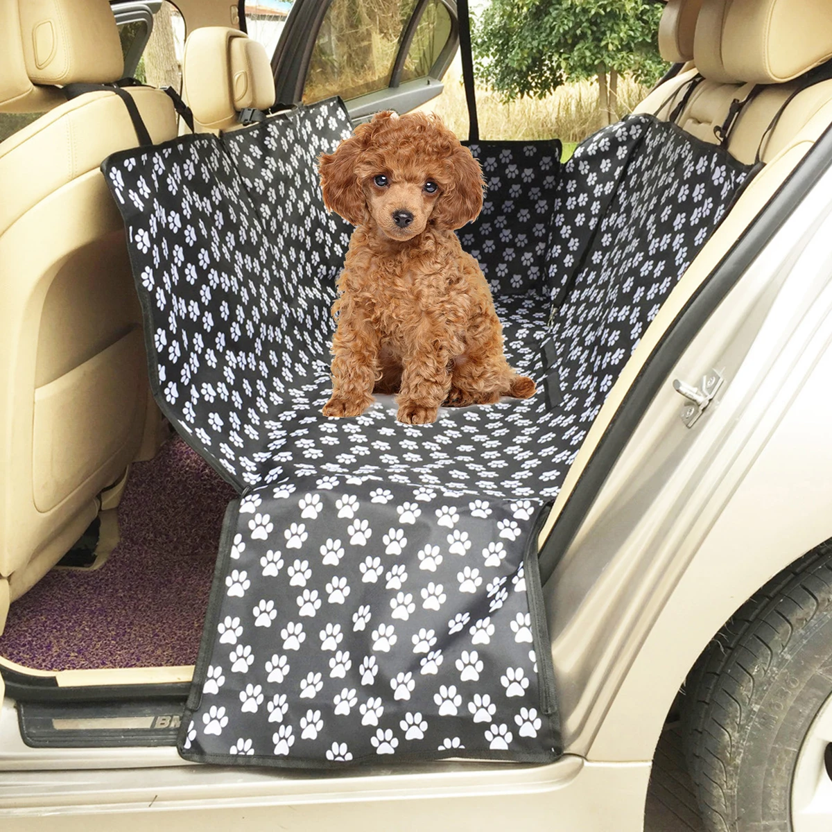 

Dog Car Seat Cover Backrest Car Seat Cover Adjustable Dog Mat Car Seat Protector Scratch-Proof Durable Pet Back Seat Cover