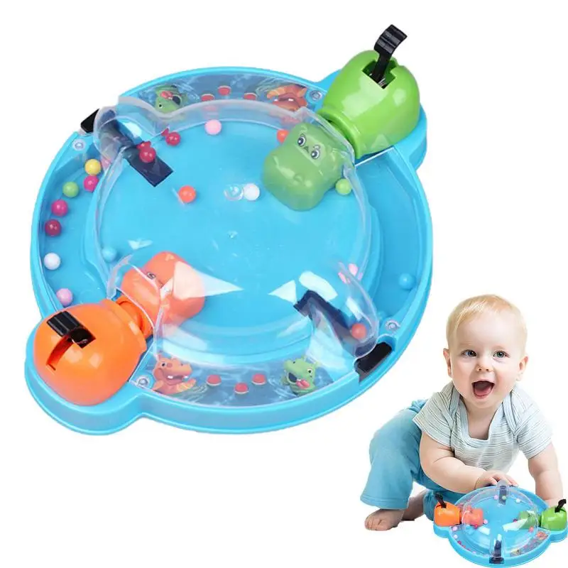 

Питательный голодный Бегемот мраморный шарик игра Кормление интерактивные с родителями и детьми игрушки Обучающие игрушки для детей