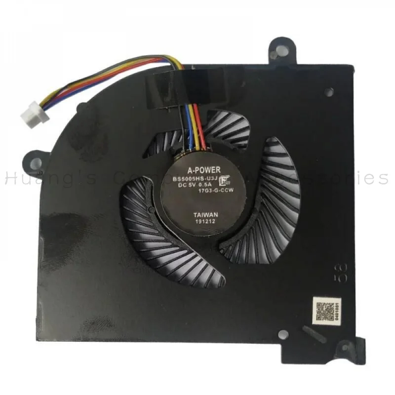 Фото Новый вентилятор охлаждения CPU/GPU SS+ BS5005HS-U3N 16Q2-CPU-CW 16Q2-GPU-CW для игрового ноутбука MSI GS65 Stealth MS-16Q2, 5В, 4-контактный №4