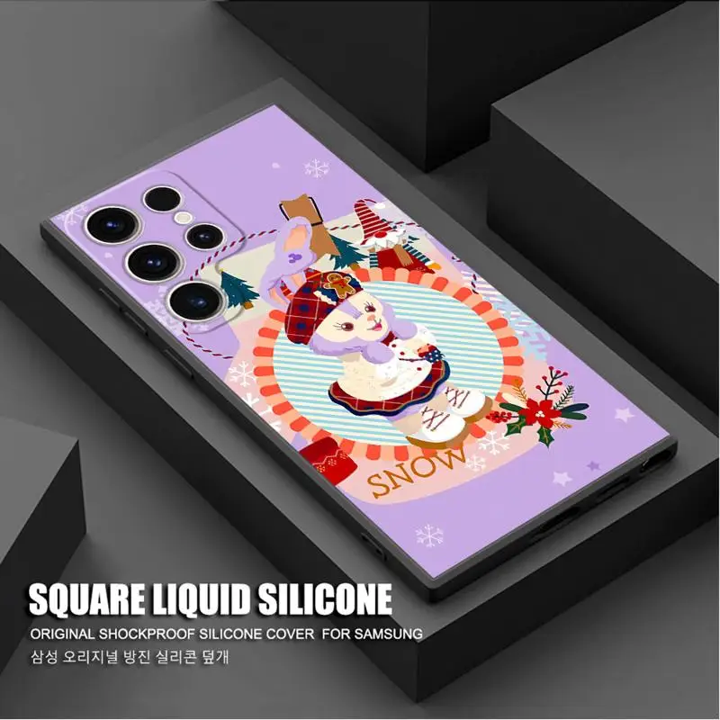 Чехол для телефона Disney Christmas StellaLou Duffy Samsung Galaxy S24 Ultra S23 S22 S21 Plus S20 FE Note 20 10Plus мягкий