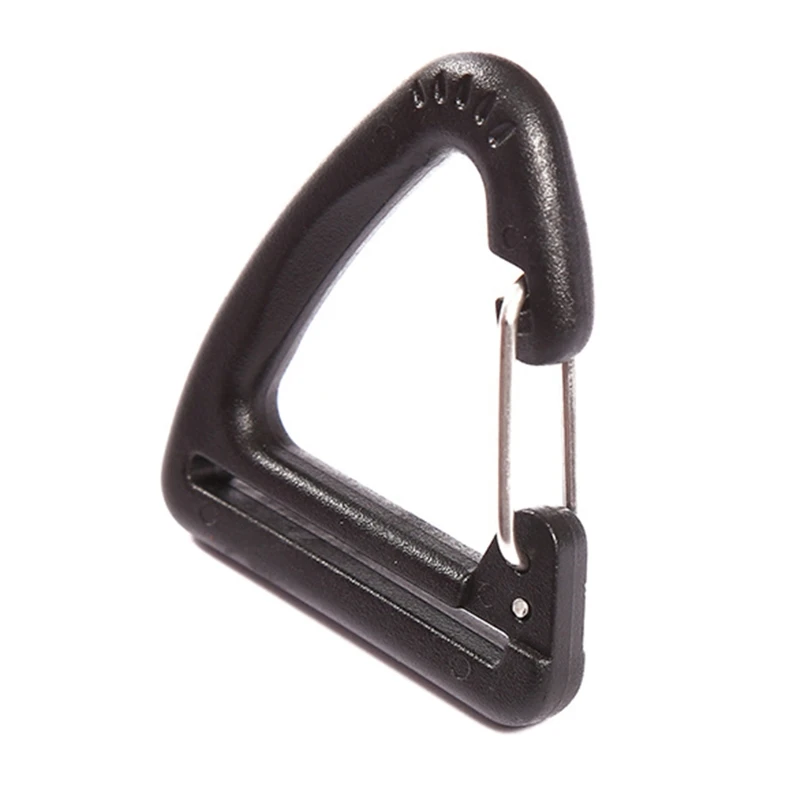 

10 Pcs Plastic Triangle Carabiner Spring Belt Clip Hooks Keychains Buckles Outdoor Camping Hiking Backpack Accessories