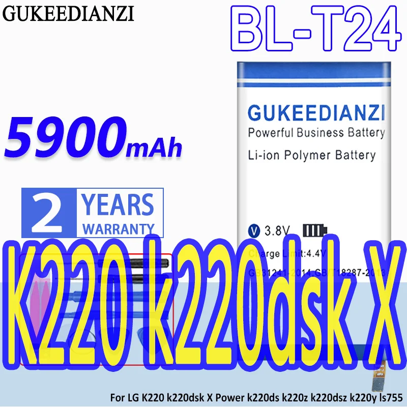 

BL-T24 BL T24 5900mAh GUKEEDIANZI Battery For LG K220 X Power K220ds K220dsk K220dsz K220y K220z Ls755 Rechargeable Batteries