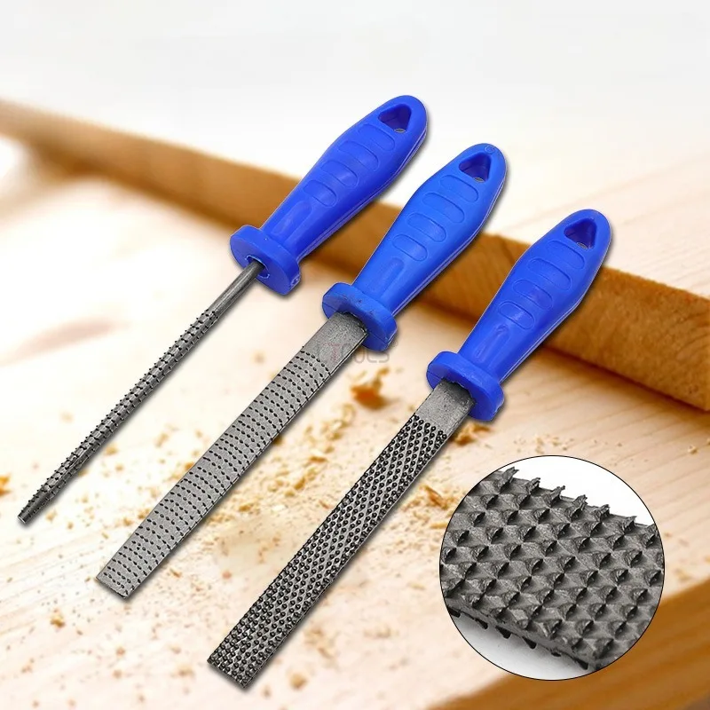 

Набор ручных стальных пилок с ручкой, 6 дюймов, Полукруглая, плоская, круглая, для деревообработки, полировки, обрезки, снятия фаски