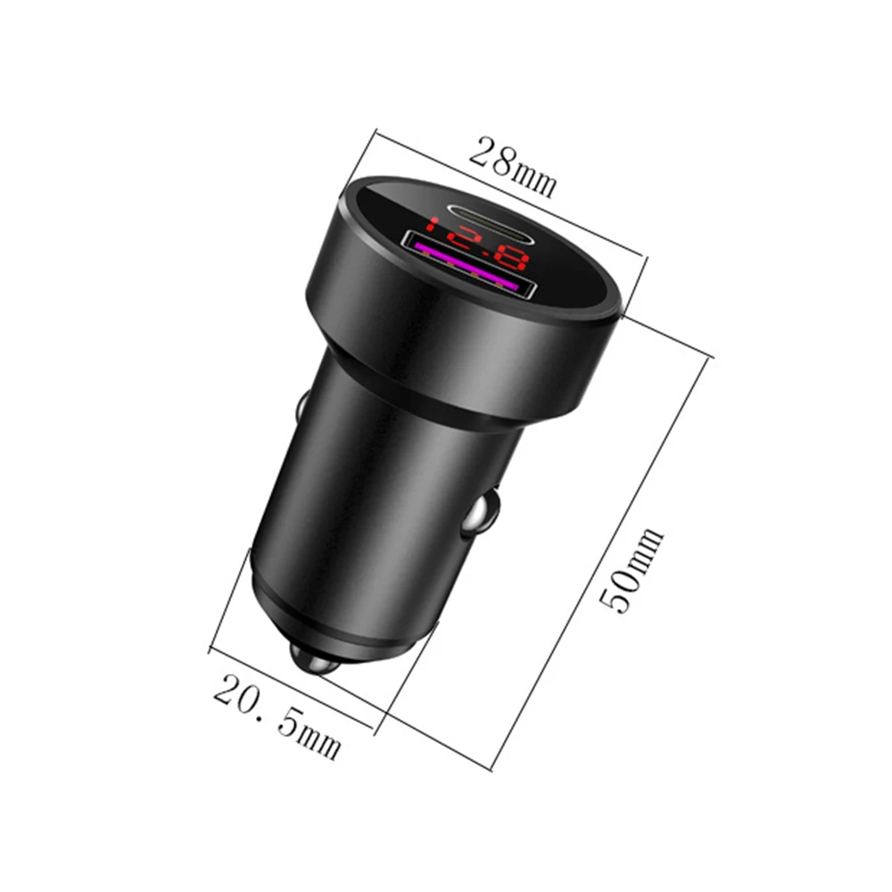 

Black Car Charger Universal Accessories Quick Charging For Mobile Phone