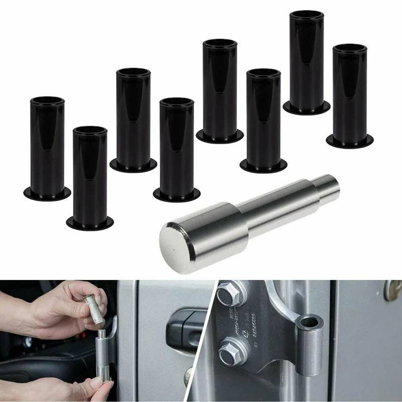 

Door Bushing Removal Tool For Jeep Wrangler JK JKU JL TJ 2/4-Door 2007~2019 Door Hinge Pin Liners Bushings Kit (9 Pcs)