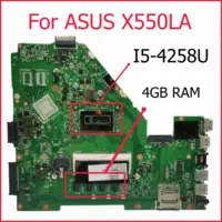 SAMXINNO X550LA I5-4258 CPU 4GB RAM REV2.0 mainboard Para ASUS X550L X550 X550LC R510L Y581L W518L Laptop motherboard