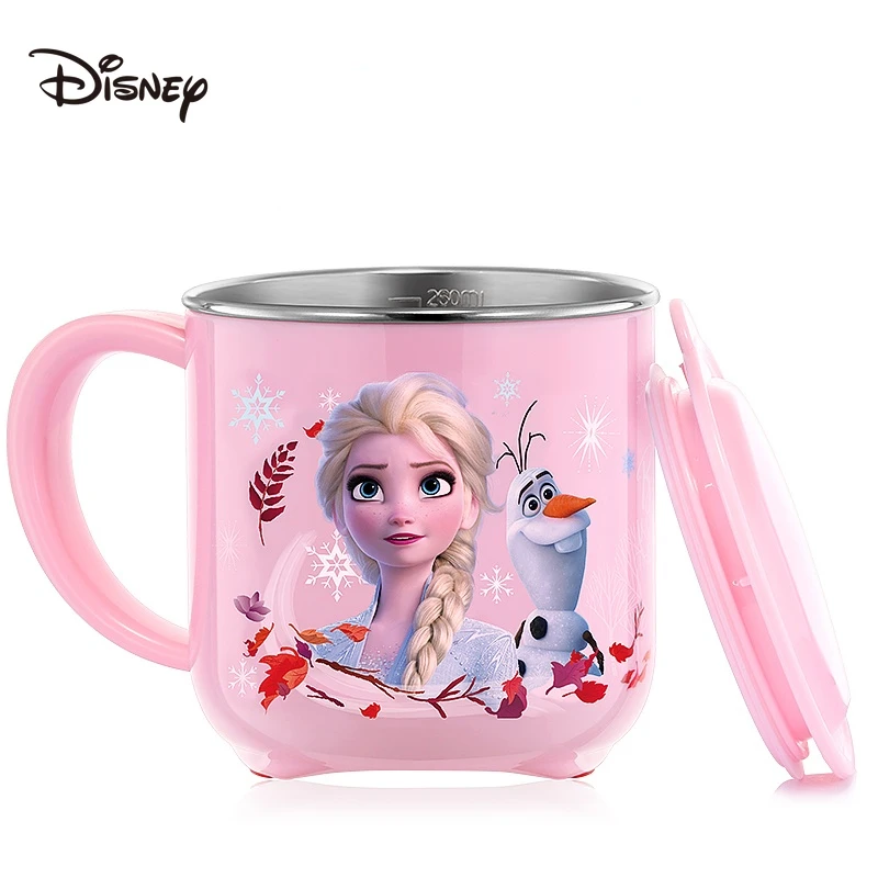 

Disney Children's Cups Home with Scale Drop-Resistant Toddler Stainless Steel Mug Baby Water Cup Milk Cup