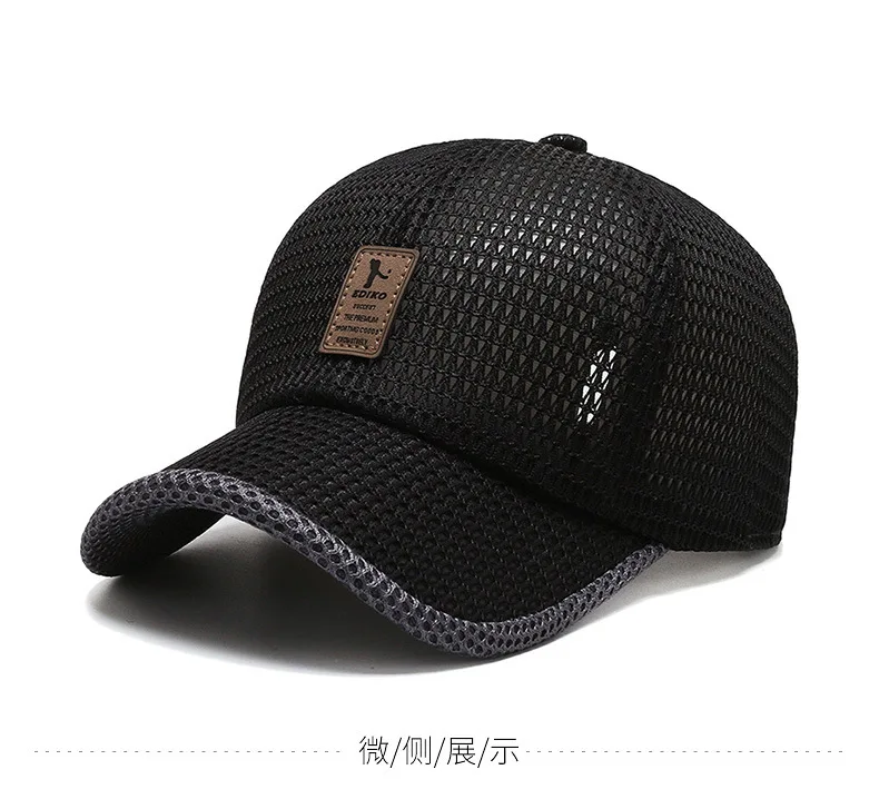 

Fashion Mesh Baseball Cap Summer Breathable Caps Dad Hat Snapback Trucker Cap For Women Men Fishing Hats Bone Gorras