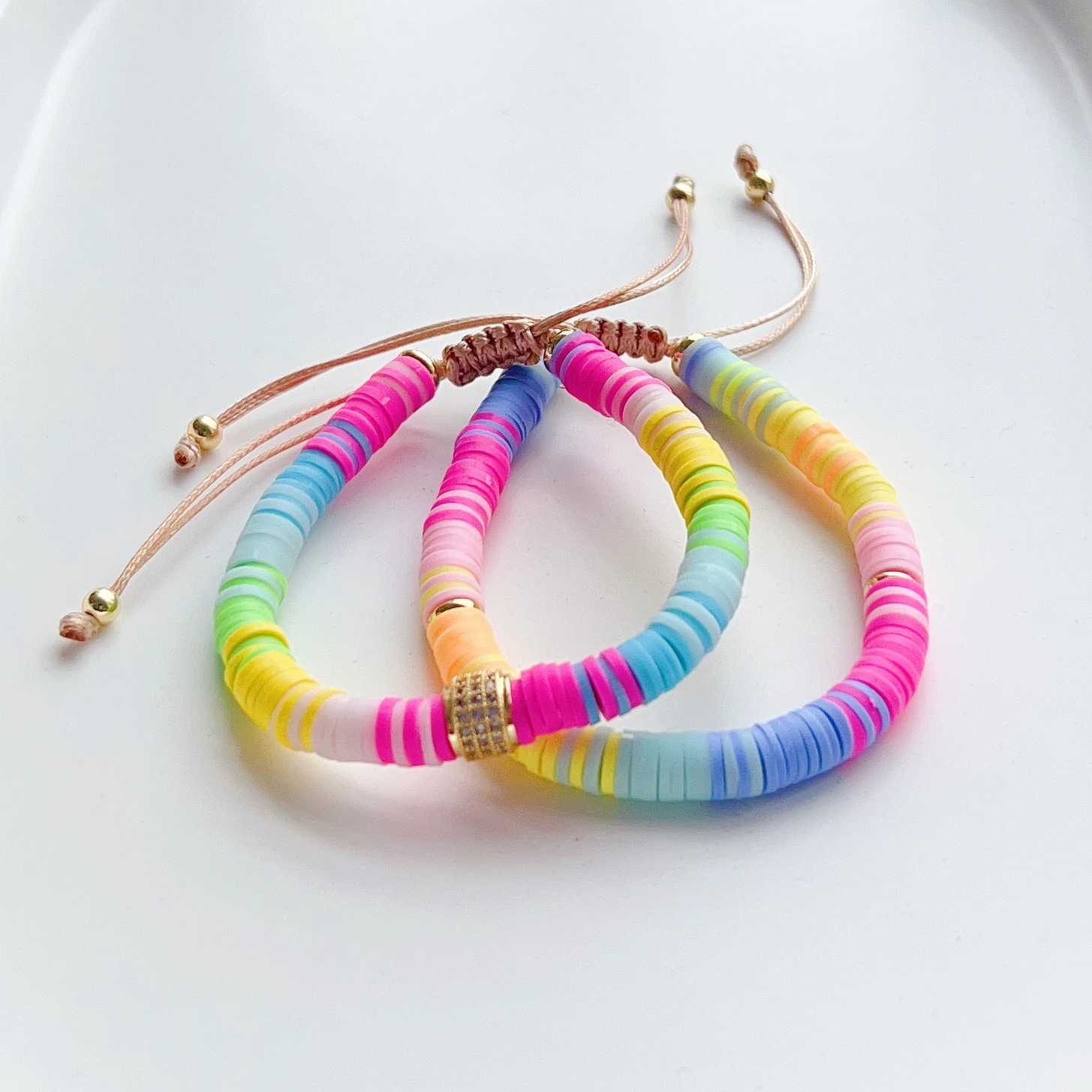 

KKBEAD 2023 New Boho Summer Colorful Bracelets Heishi Disc Beads Bracelet Jewelry For Women Y2k Accessories Pulseras Femme