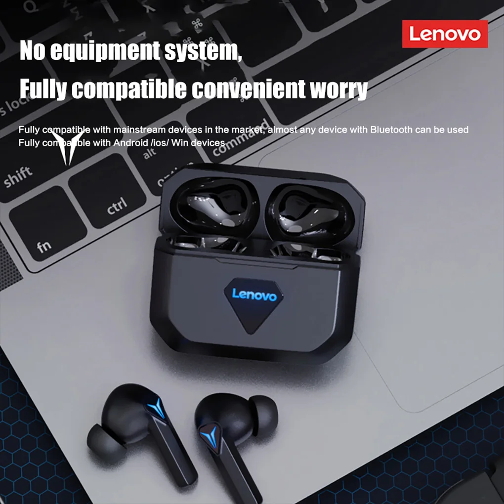 Беспроводные спортивные Игровые наушники Lenovo GM6 шумоподавляющие для бега музыки