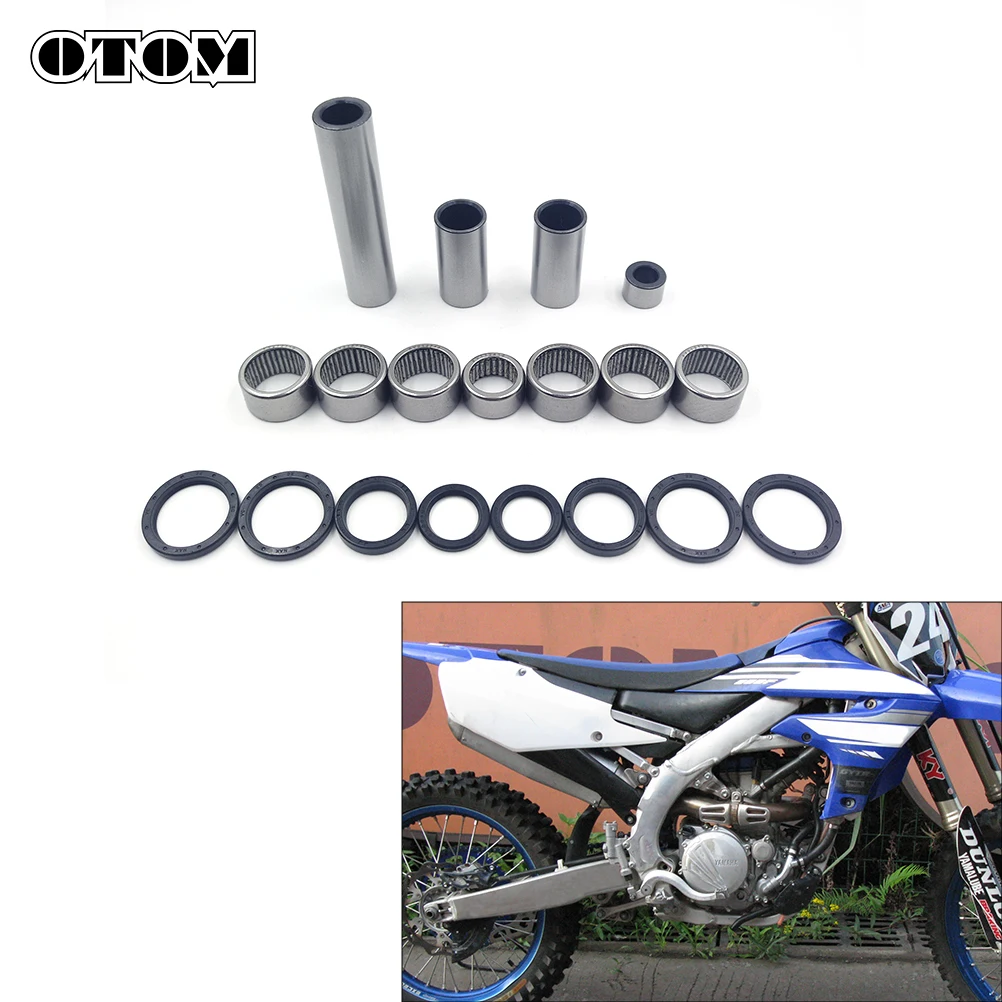 

OTOM Motocross Parts Triangle Lever Linkage ARM Bearing Kit Oil Seal Bushing Roller Bearings Care Tool For YAMAHA YZF YZFX WRF