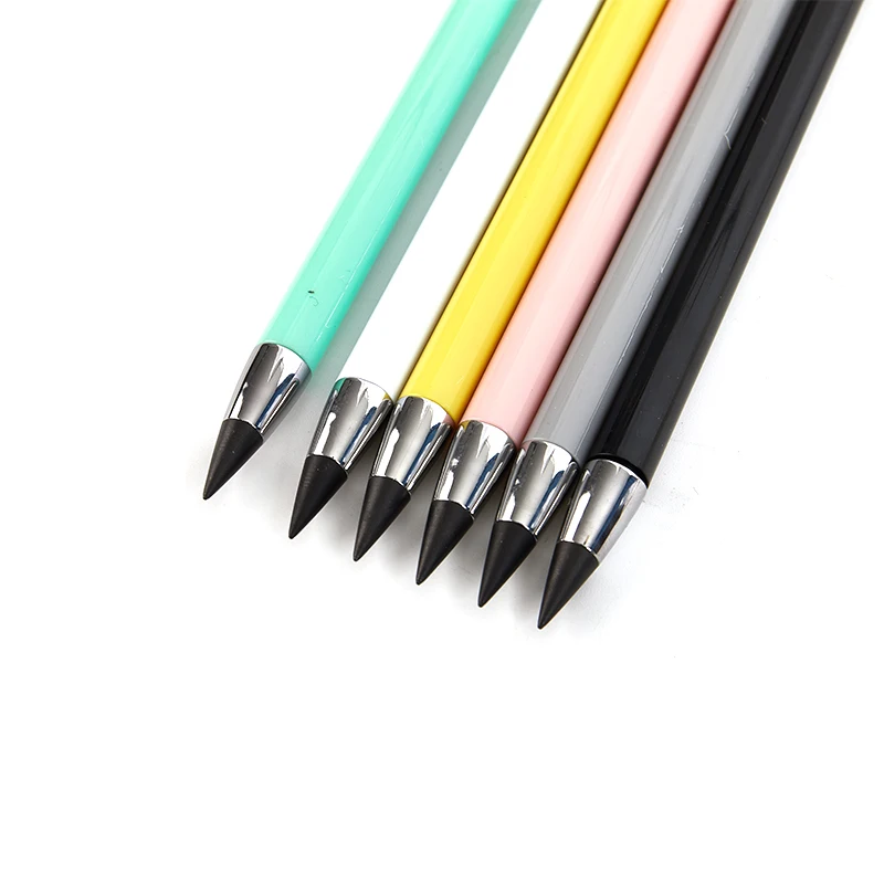 

1pc Practical Pencil New Inkless Unlimited Writing No Ink HB Pen Sketch Painting Tool School Office Supplies Gift for Kid Statio