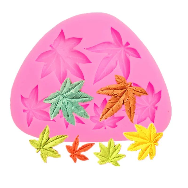 

Autumn Maple Leaf 3D Silicone Mold Chocolate Candy Fondant Cake Decorating Tools Cupcake Resin Molds Kitchen Bakeware For Baking