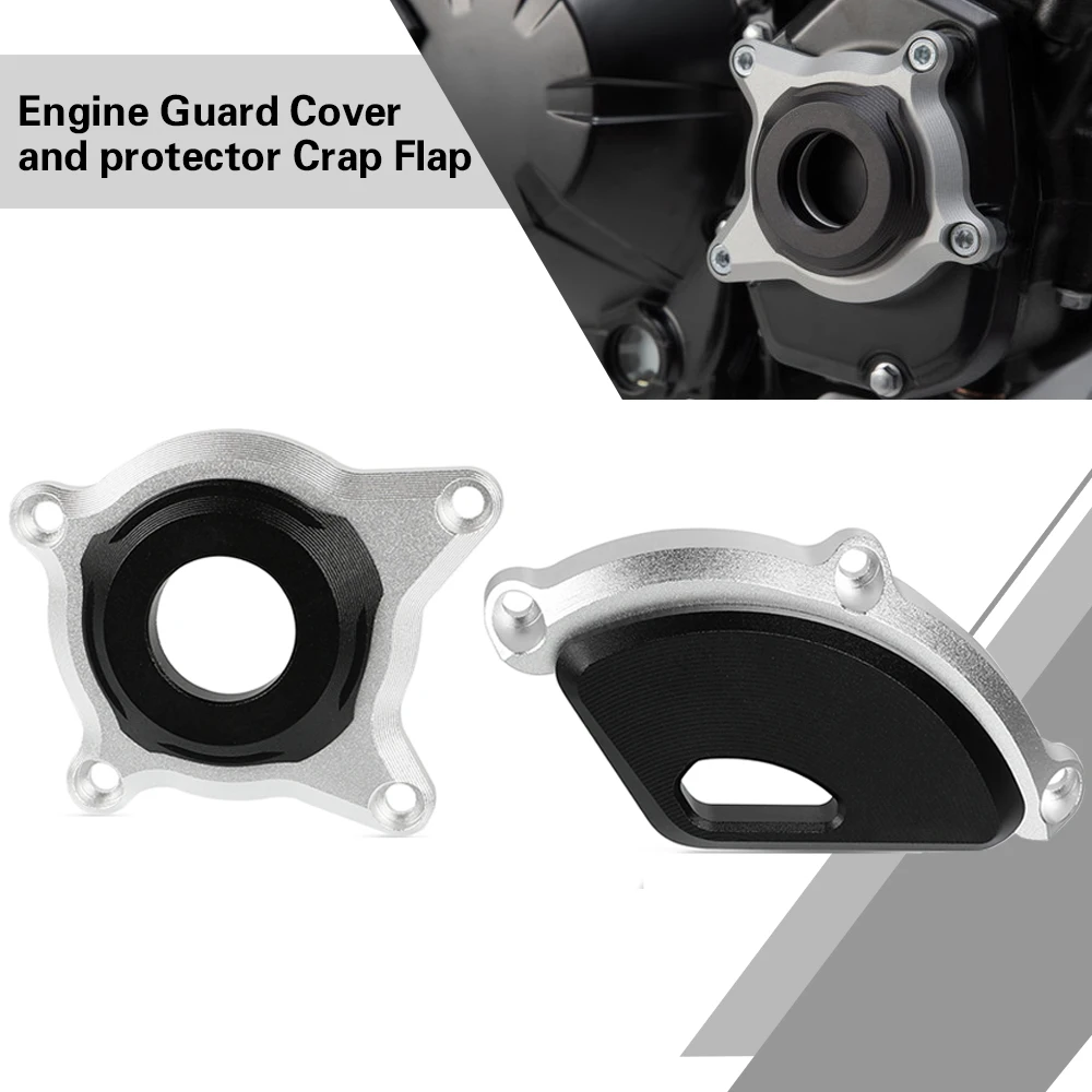 

For For Kawasaki Z900 Z900RS Crash Protection 2016 2017 2018 2019 2020 21 Motorcycle Engine Guard Cover and protector Crap Flap