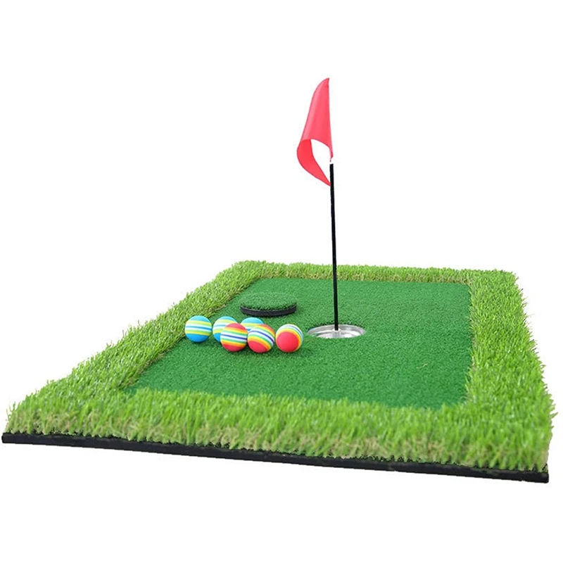 Mini Water Golf Putting Practice Set, Floating Golf Putting Green Set With 6 Golf Balls, With Golf Hole Cup Golf Tee