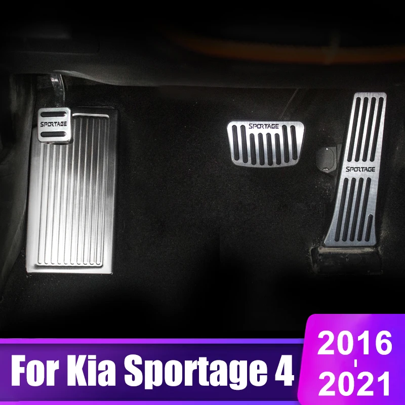 

For Kia Sportage 4 QL 2016 2017 2018 2019 2020 2021 Car Accelerator Brake Pedal Cover Foot Rest Non Slip Pads Accessories