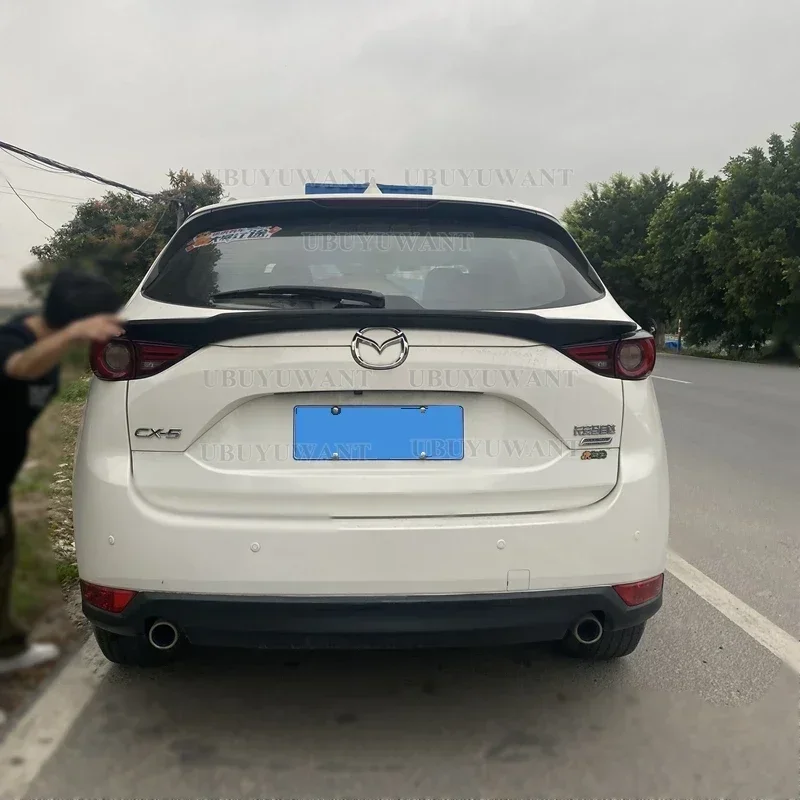 Задний средний спойлер крыло для Mazda CX-5 CX5 2017-2023 багажника из углеродного волокна