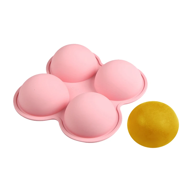 4-полая полусфера силиконовая форма для торта шоколадного желе пудинга купола