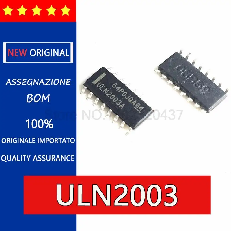 Новый и оригинальный композитный чип транзистора ULN2003A uln2003адr SOP16 ULN2003 с узким корпусом 3,9 мм, 5 шт.