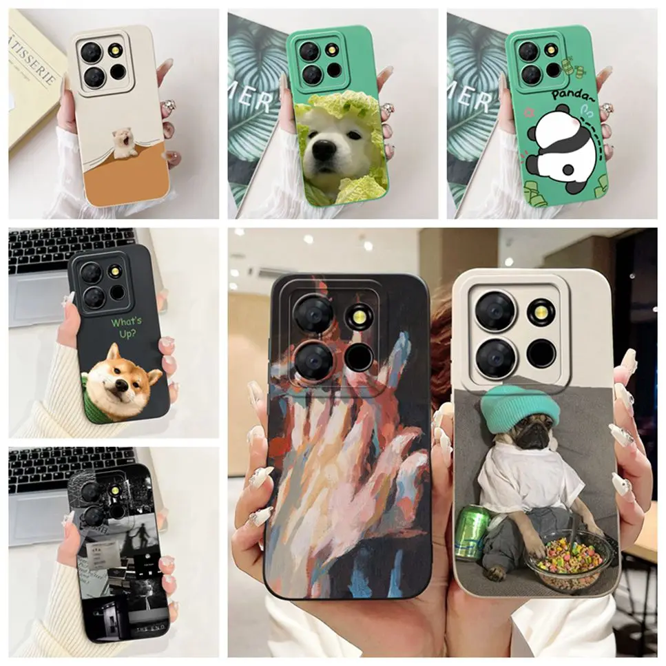 Противоударный тонкий мягкий силиконовый чехол для Infinix Smart 7 X6515