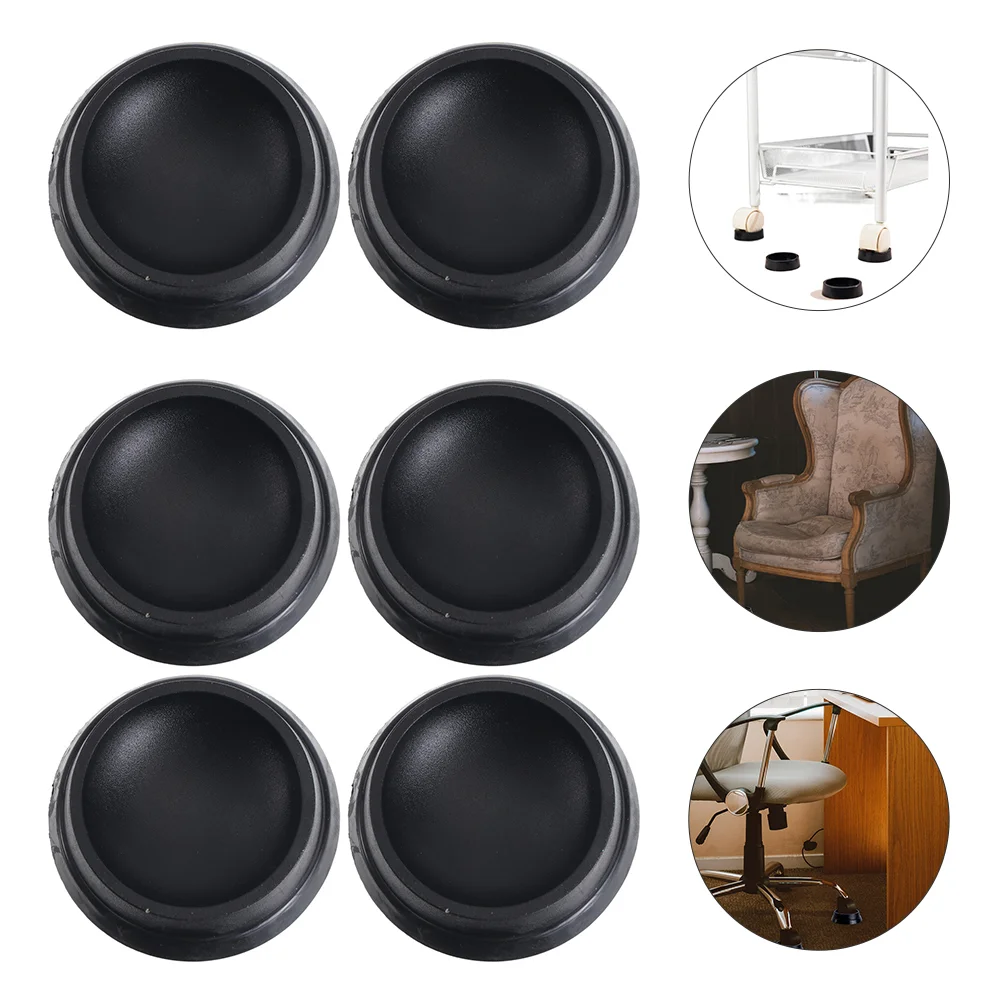 

6pcs Durable Chair Wheel Stoppers Anti-skid Chair Caster Wheel Stoppers